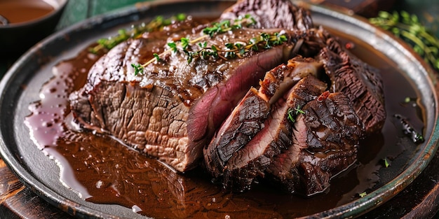 Sauerbraten on the table