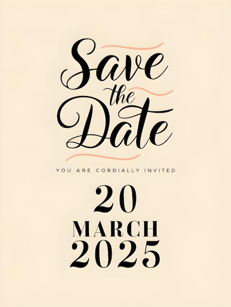 Photo save the date likable and cheerful minimalist theme wedding invitation vector illustration