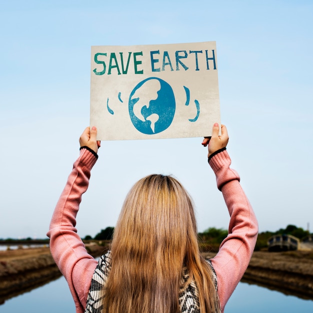 Save Earth Environment Protect Support Graphic