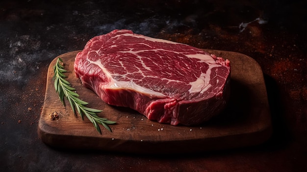 Savor the Bold and Juicy Flavor of Our Premium Raw Rib Eye Beef Steak