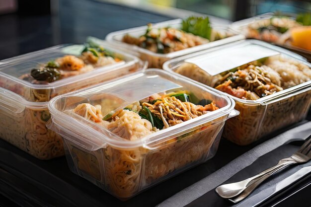 Savor the modern culinary delights neatly packed in boxed lunches Convenient delicious