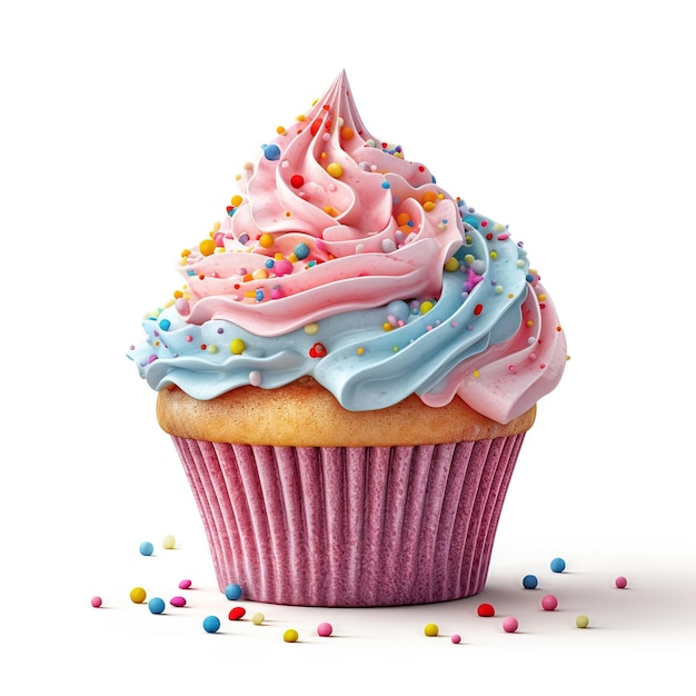 Savor the Sweetness Delectable Dish on a White Background