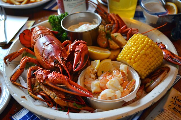 Savor the Taste of the Ocean Crab Lobster and Shrimp Platter