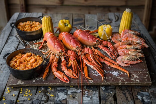 Savor the Taste of the Ocean Crab Lobster and Shrimp Platter