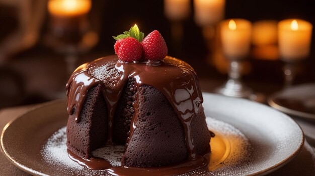 Savoring the Allure of a Mouthwatering Chocolate Lava Cake