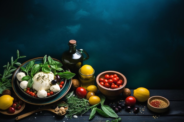 Photo savoring the rich mediterranean flavors