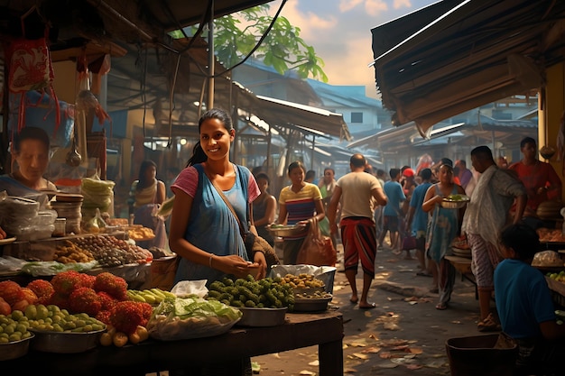 Savoring Traditions Exploring Tapioca Pao de Queijo and Empada Vendors in a Bustling Mercado