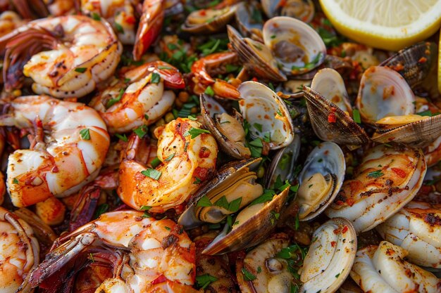 Savory Cajun Seafood Delight with Mussels and Clams