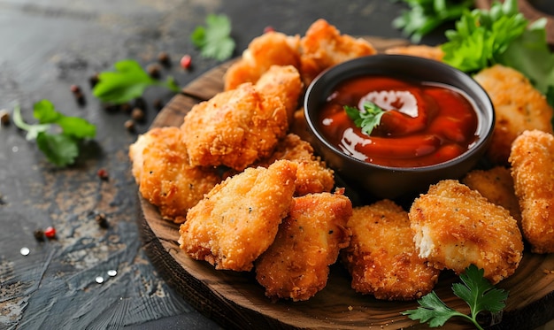 Savory Chicken Nuggets with Spicy Dip