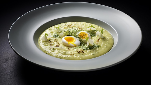 Savory Comfort Leek Porridge with a Nestled Egg