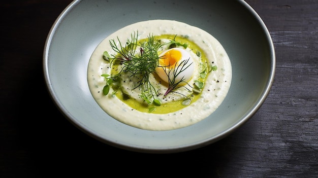 Savory Comfort Leek Porridge with a Nestled Egg