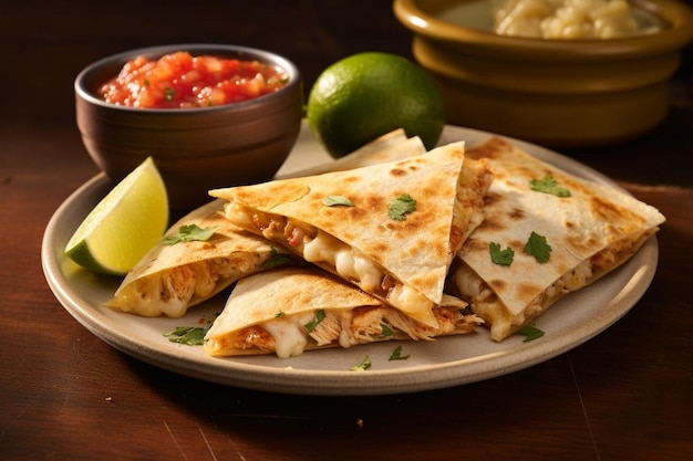 Savory Flavor Chicken Quesadilla Fiesta mexican Cheesy Chicken Quesadilla image