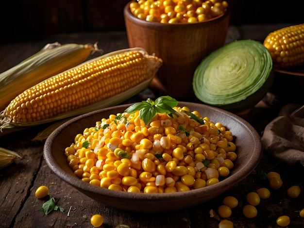 A savory main dish where corn is the central ingredient and highlights its flavor