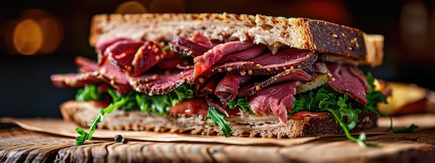 Savory Pastrami Sandwich