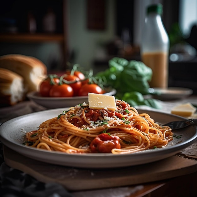 Savory Spaghetti Bars A Delicious Lunch Dish with Tomatoes and Sauce