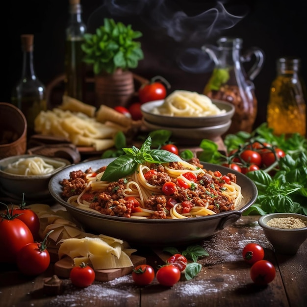 Savory Spaghetti Bars A Delicious Lunch Dish with Tomatoes and Sauce