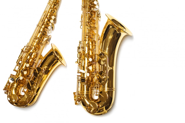 Saxophone Jazz instrument isolated