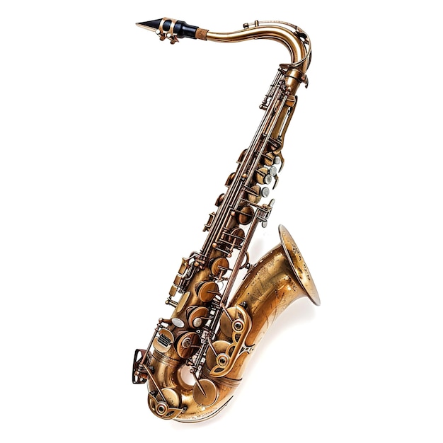 Saxophone in white background Job ID 68f36eaa4c1a4ba4b1537d00dc3a96e3