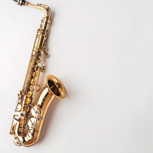 Saxophone in white background Job ID 97dce51b964e45c4b22de404b2d5dc42