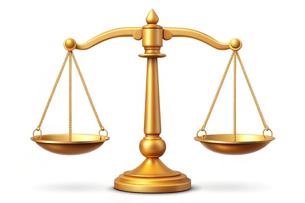 Scales of justice Balance and justice