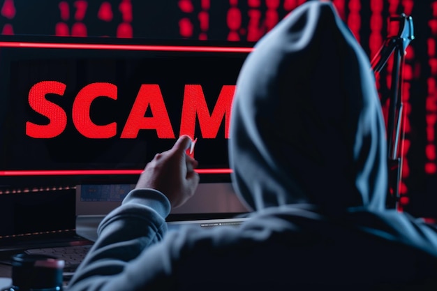 scam background for cyber security