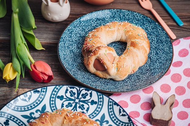 Scarcella, a traditional pastry for Easter holidays in Puglia region