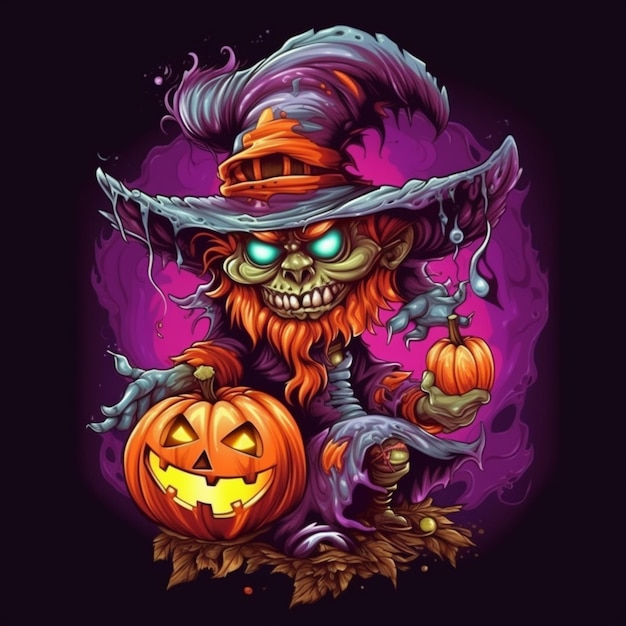 scary and cool halloween design