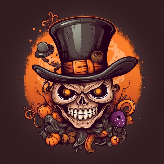 scary and cool halloween design