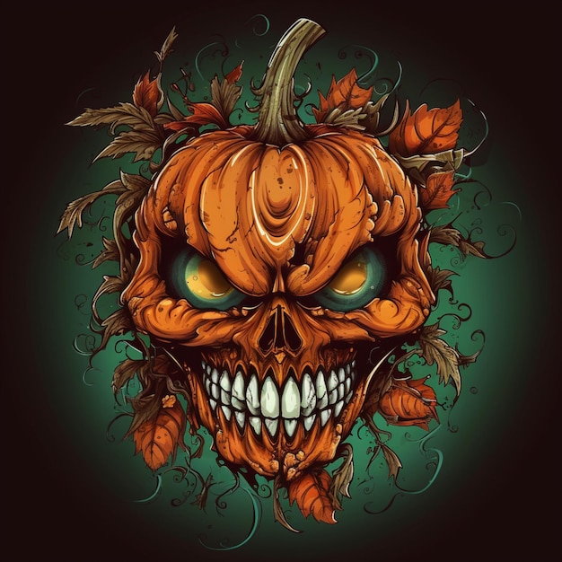 scary and cool halloween design