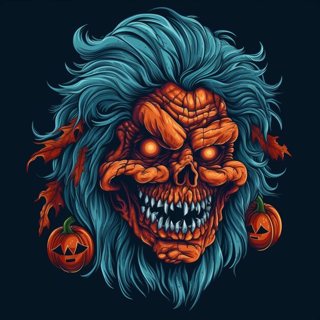 scary and cool halloween design