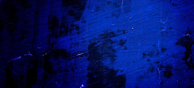 Scary dark blue grunge texture for background dark blue wall horror concept