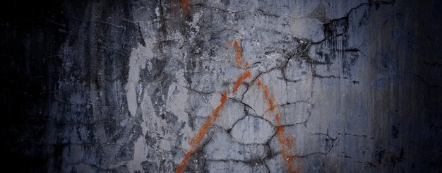 Scary dark cement for the background. old walls full of stains and scratches