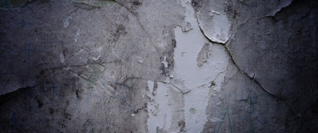 Scary dark cement for the background. old walls full of stains and scratches