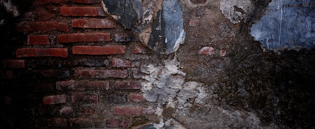 Scary dark cement for the background. old walls full of stains and scratches