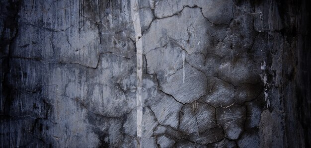 Scary dark cement for the background. old walls full of stains and scratches