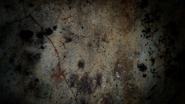 Scary dark wall full of stains and scratches, can be used as a background