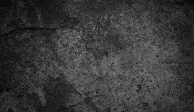 Scary dark walls slightly light black concrete cement texture for background