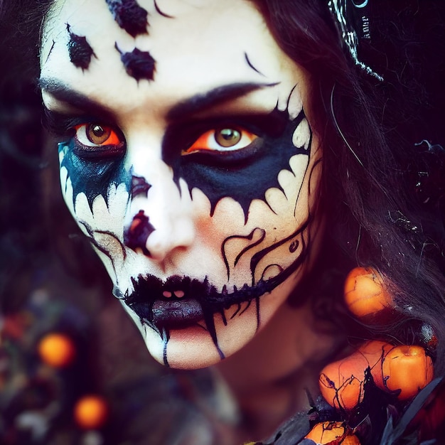 Scary make up for Halloween holiday