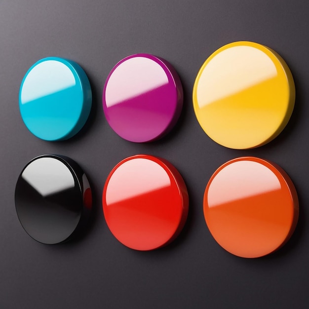 Photo scattered colorful buttons background pile of multicolored buttons sewing or tailoring work