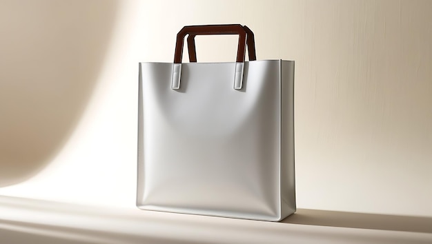 Photo a scene featuring a blank tote bag with a minimalist design