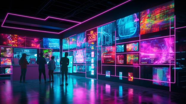 A scene from the movie neon lights.