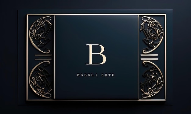 Photo a scene showing the logo for a luxury boutique