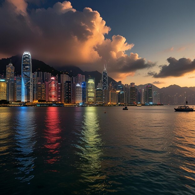 Scene of the Victoria Harbour in Hong Kong Victoria Harbour