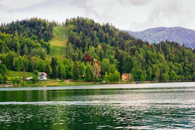 Scenery of the Bled Lake, Slovenia