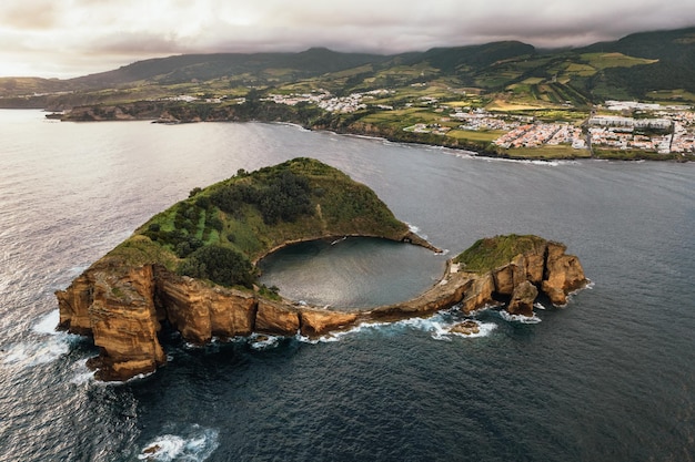 Scenery of islet in sea