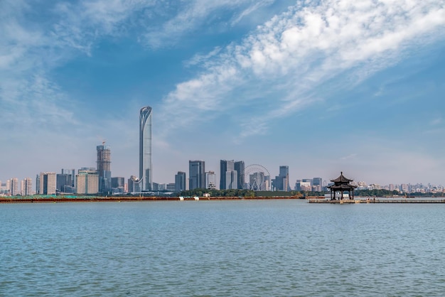 Scenery of Jinji Lake Suzhou China