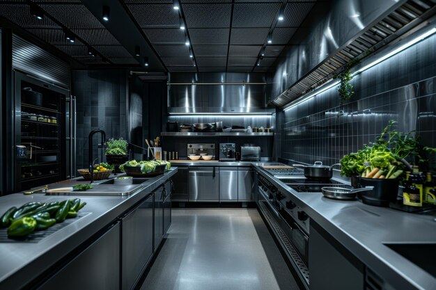 Behind the Scenes Exploring an Empty Restaurant Kitchen