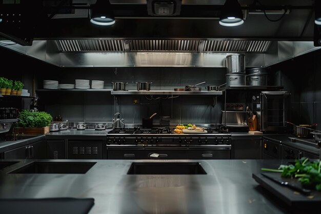 Behind the Scenes Exploring an Empty Restaurant Kitchen