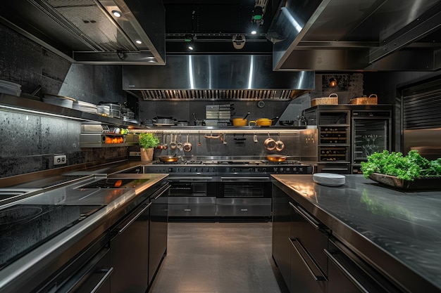 Behind the Scenes Exploring an Empty Restaurant Kitchen