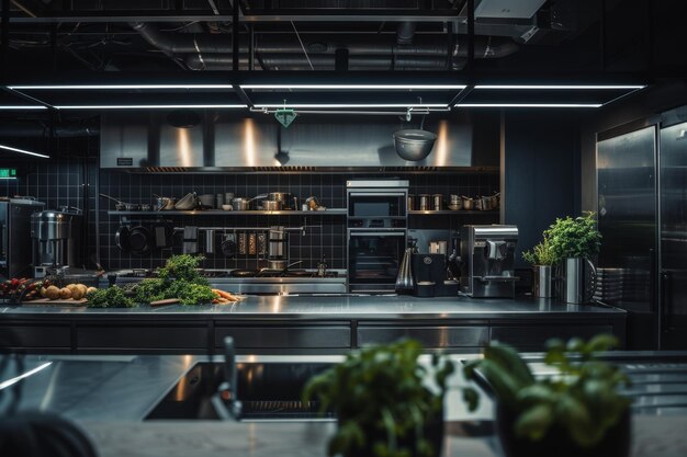 Behind the Scenes Exploring an Empty Restaurant Kitchen